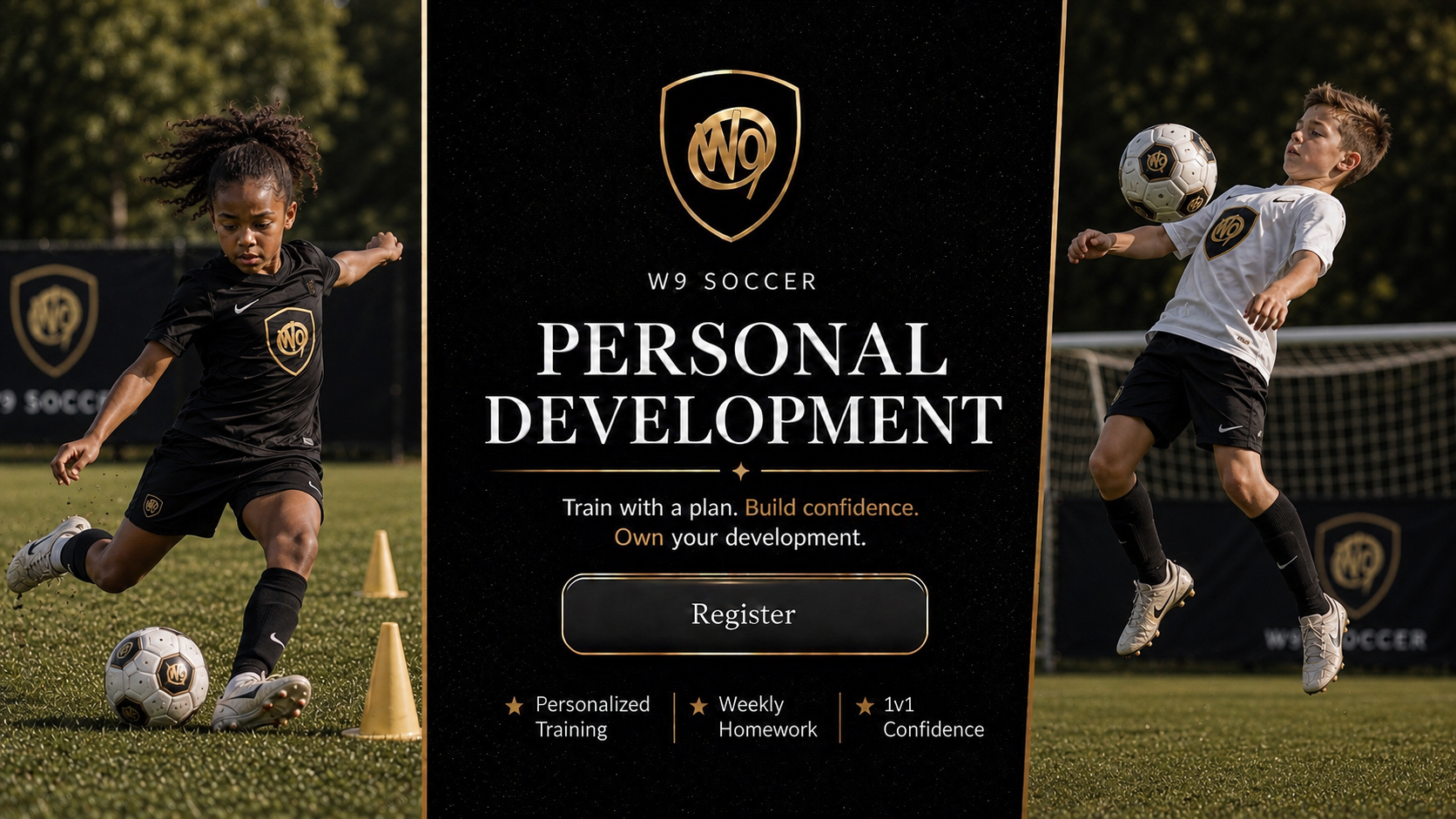 W9 Soccer Personal Development Program Banner 2026