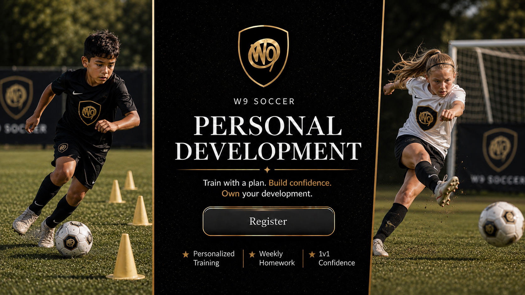 W9 Soccer Personal Development Program Banner 2026
